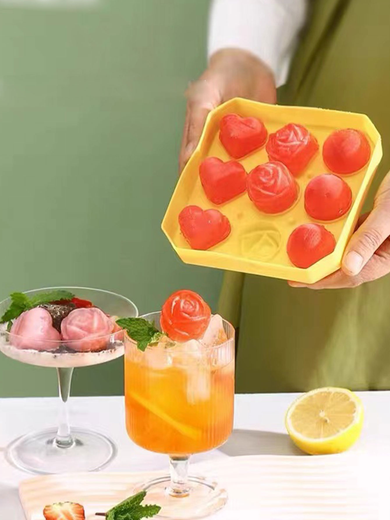 Ice Mold Sphere - Cetakan Es Batu Mawar, Baki Es