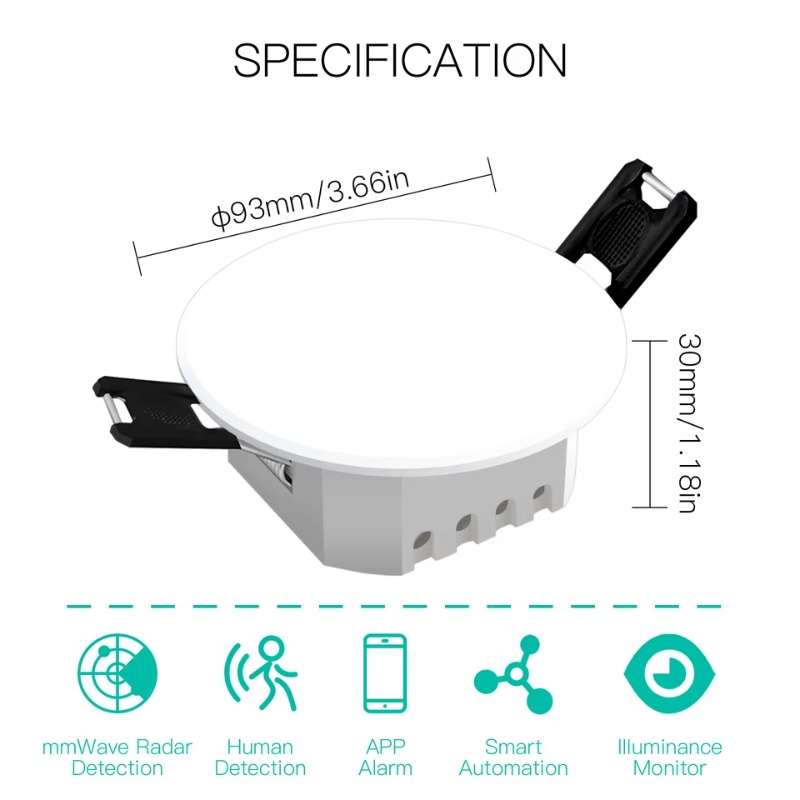 Tuya Smart 2-in-1 PIR Ceiling  - Home Bar Android ulasan dan harga