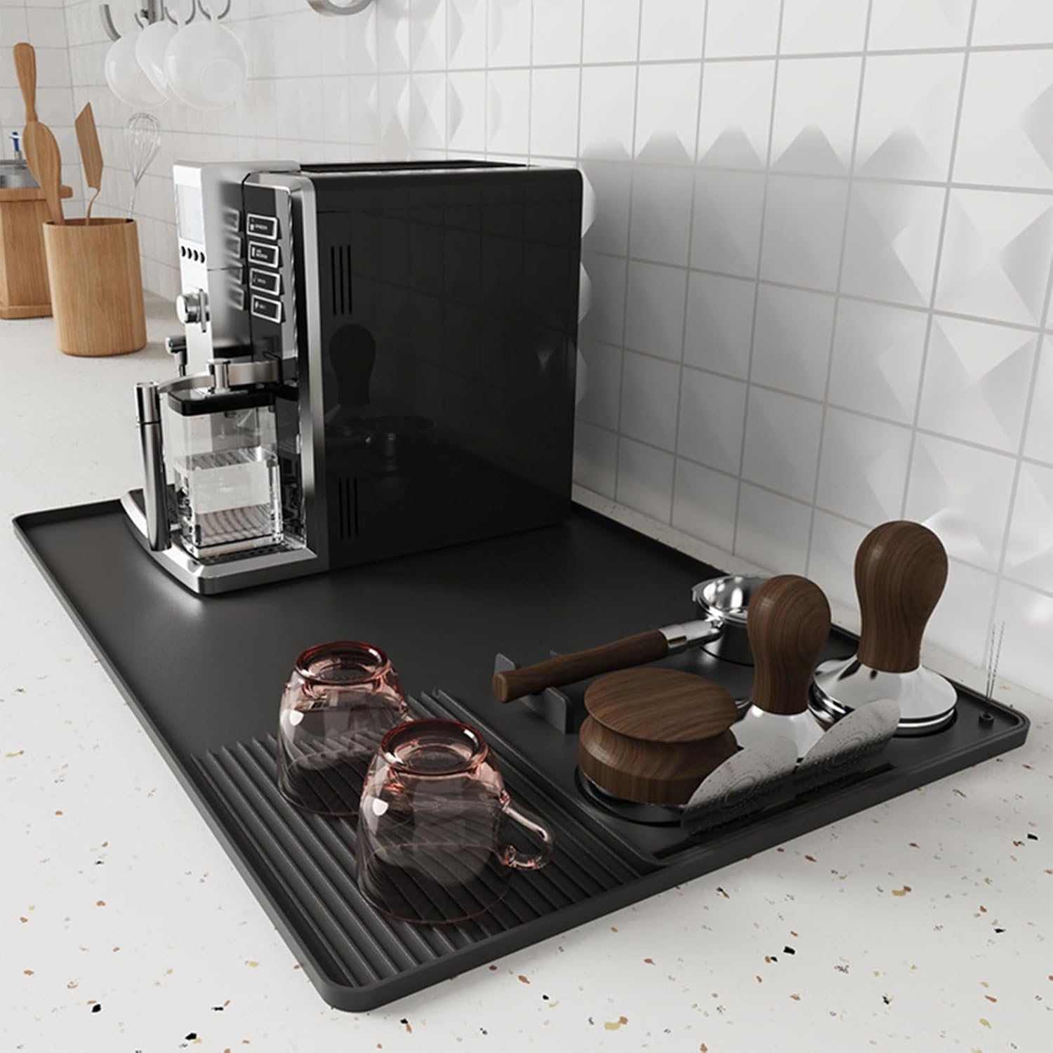 Alas Kopi Silikon 3-In-1 Alas  - Bar Mat Rubber ulasan dan harga