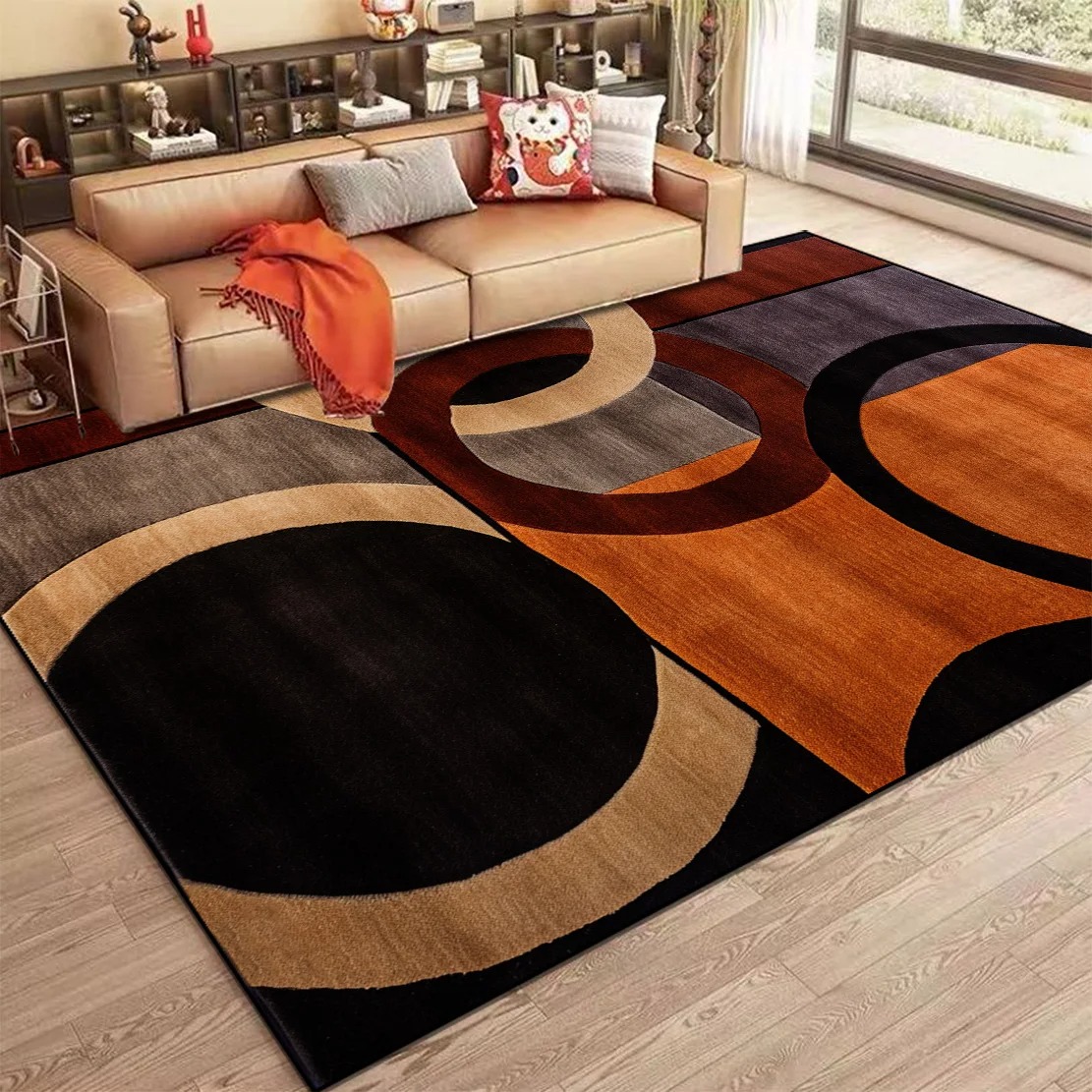 Karpet Abstrak Nordik untuk Ru - Home Bar Lounge ulasan dan harga